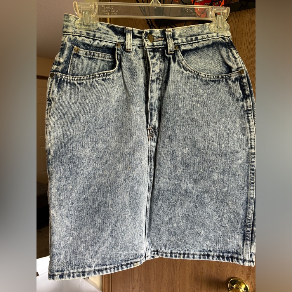 Vintage 80/90s Stefano international denim skirt sz 7